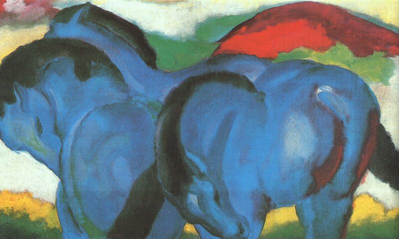 Franz Marc The Little Blue Horses China oil painting art